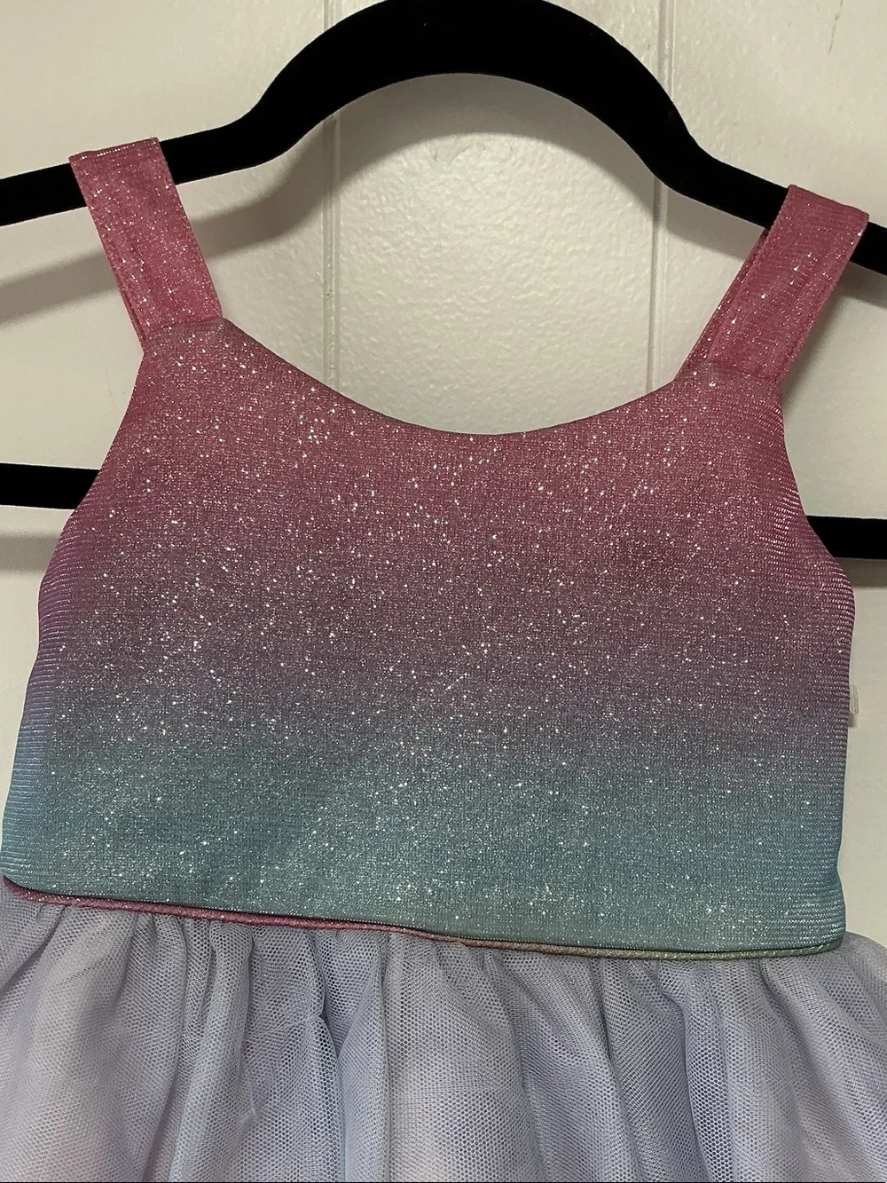 Zunie Glitter Ombre Pink Lavender Blue Tulle Dance Costume